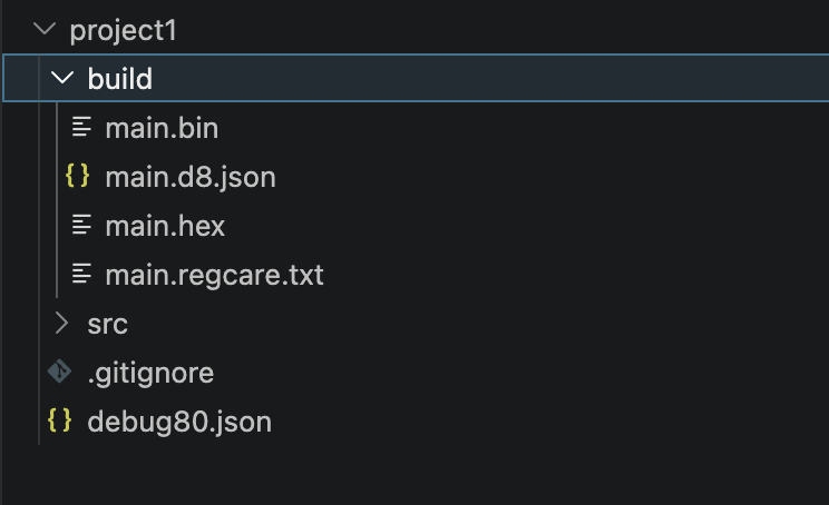 Build folder after a successful target build